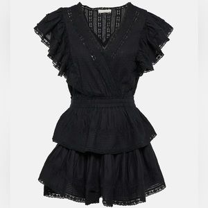 LoveShackFancy Gwen Dress in Black